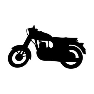 Samolepka motocykel Jawa na auto a motorku, tuning nálepka (3511)