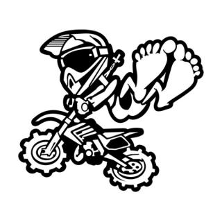 Samolepka motokros na auto a motorku, tuning nálepka (2270)