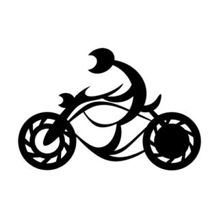 Samolepka motorka na auto a motorku, tuning nálepka (2242)