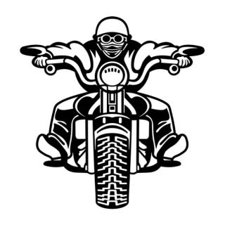 Samolepka motorkár spredu na auto a motorku, tuning nálepka (5394)