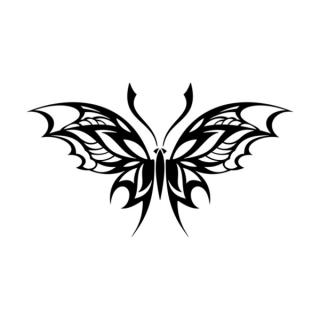 Samolepka motýľ s krídlami na auto a motorku, tuning nálepka (2187)