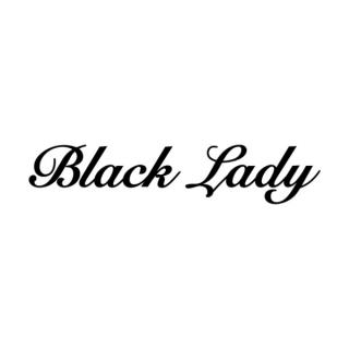 Samolepka nápis Black Lady na auto a motorku, tuning nálepka (2987)