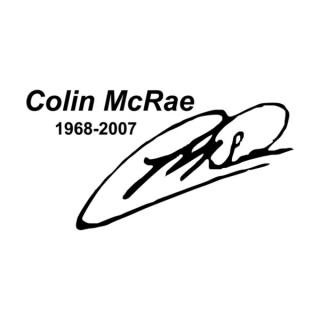 Samolepka nápis Colin McRae na auto a motorku, tuning nálepka (6162)