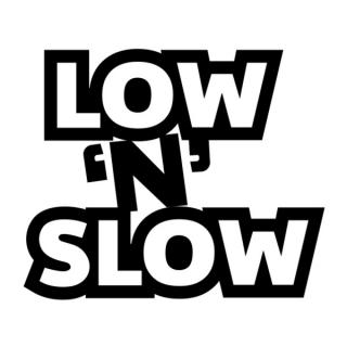 Samolepka nápis Low´n´Slow na auto a motorku, tuning nálepka (1737)