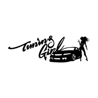 Samolepka nápis T-GIRL na auto a motorku, tuning nálepka (2151)