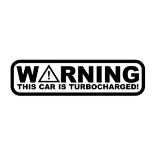 Samolepka nápis Warning na auto a motorku, tuning nálepka (1747)