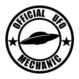 Samolepka Official UFO Mechanic na auto a motorku, tuning nálepka (1806)