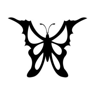 Samolepka ornament motýľa na auto a motorku, tuning nálepka (3856)