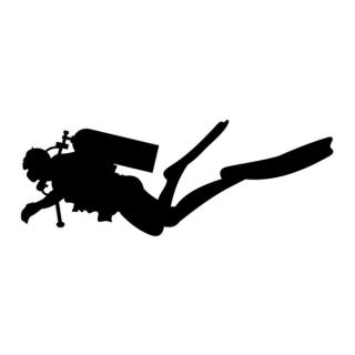 Samolepka potápač na auto a motorku, tuning nálepka (5549)