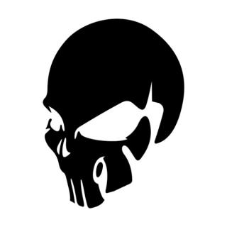 Samolepka Punisher skull na auto a motorku, tuning nálepka (2204)