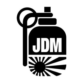 Samolepka ručný granát JDM na auto a motorku, tuning nálepka (2803)