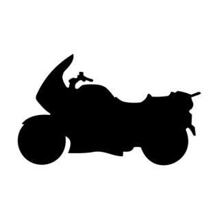 Samolepka silueta motocykel na auto a motorku, tuning nálepka (3277)