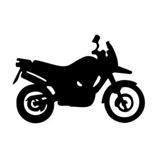Samolepka silueta motocykel na auto a motorku, tuning nálepka (3305)