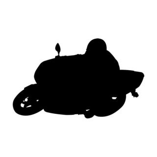 Samolepka silueta motorka na auto a motorku, tuning nálepka (3357)