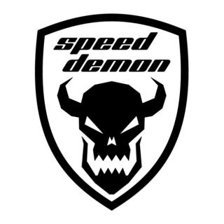 Samolepka speed demon na auto a motorku, tuning nálepka (5633)