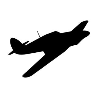 Samolepka športové lietadlo na auto a motorku, tuning nálepka (2590)