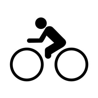 Samolepka symbol cyklistov na auto a motorku, tuning nálepka (5188)