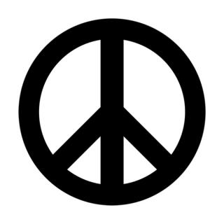 Samolepka symbol mieru na auto a motorku, tuning nálepka (4368)