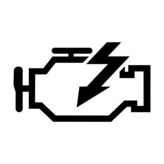 Samolepka symbol motora na auto a motorku, tuning nálepka (3893)