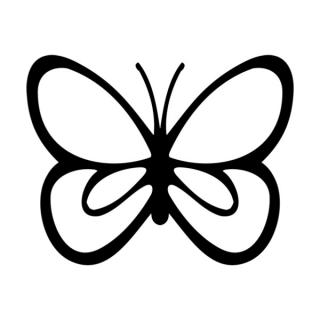 Samolepka symbol motýľa na auto a motorku, tuning nálepka (2409)