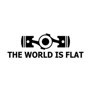 Samolepka The World is Flat na auto a motorku, tuning nálepka (2141)