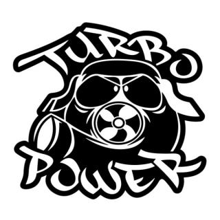 Samolepka Turbo Power na auto a motorku, tuning nálepka (5532)