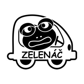 Samolepka zelenáč začiatočník na auto a motorku, tuning nálepka (4857)