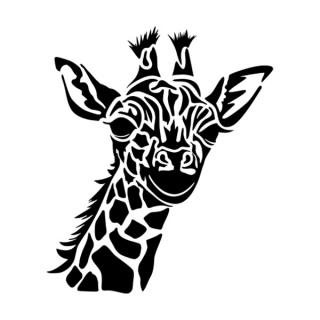 Samolepka žirafa na auto a motorku, tuning nálepka (2999)