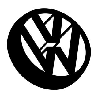 Samolepka znak VW na auto a motorku, tuning nálepka (5681)