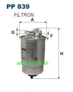 Filter paliva Felicia 1.9 D Filtron (PP839)