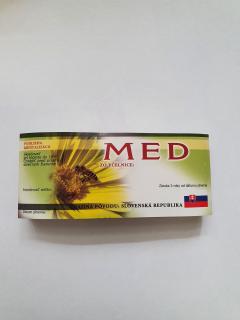 Etikety na med  MED  žltý
