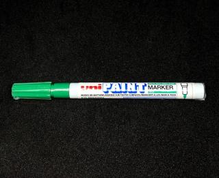 Fixa na matky Uni Paint tenká rôzne farby Farba: Zelená (2019, 2024,2029)
