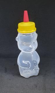 Fľaša na med medveď 250g plastový
