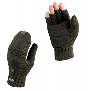 Pletené poľovnícke rukavice bez prstov Veľkosť: L