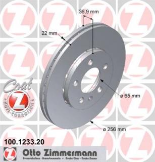 Brzdový kotúč ZIMMERMANN 100.1233.20