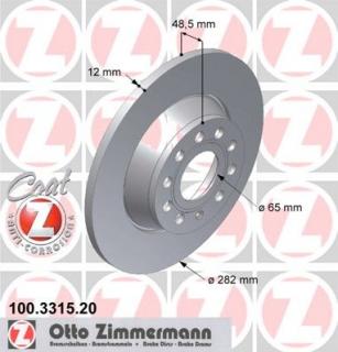 Brzdový kotúč ZIMMERMANN 100.3315.20