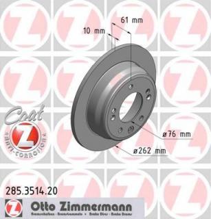 Brzdový kotúč ZIMMERMANN 285.3514.20