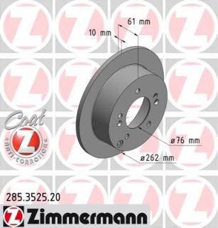 Brzdový kotúč ZIMMERMANN 285.3525.20