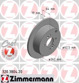 Brzdový kotúč ZIMMERMANN 320.3840.20