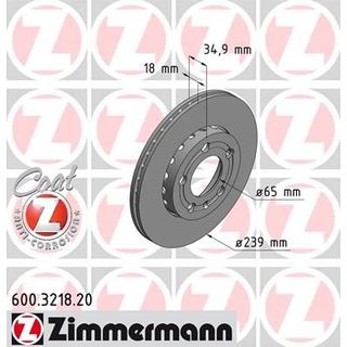 Brzdový kotúč ZIMMERMANN 600.3218.20