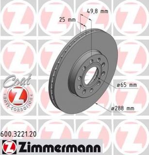 Brzdový kotúč ZIMMERMANN 600.3221.20