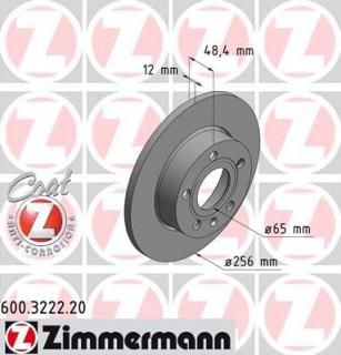 Brzdový kotúč ZIMMERMANN 600.3222.20