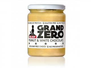 Arašídové máslo - BIG BOY® Grand Zero Hmotnost: 550 g, Příchuť: Bílá čokoláda