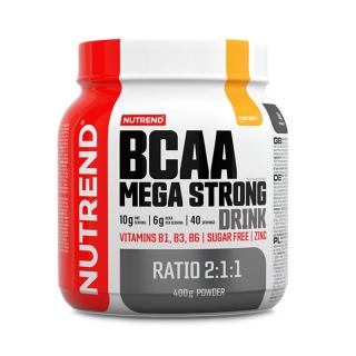 BCAA MEGA STRONG DRINK - NUTREND EXP: 27. 10. 2022 Množství: 400 g, Příchuť: Mango
