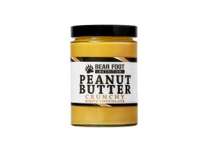 Bear Foot Peanut Butter máslo arašídový krém s bílou čokoládou a kousky arašídů Varianta: 550g