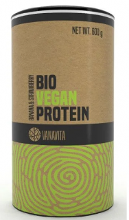 BIO Vegan Protein - VanaVita Množství: 600g, Příchuť: Banán jahoda