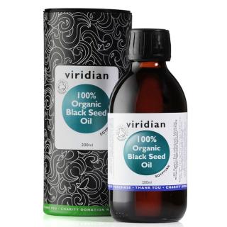 Black Seed Oil 200ml Organic (Bio olej z egyptského černého kmínu) - Viridian