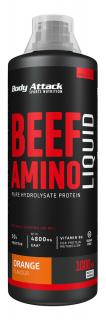 Body Attack Beef Amino Liquid 1000 ml hydrolyzát hovězí bílkoviny Varianta: Pomeranč