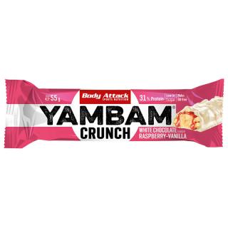 Body Attack Yambam Crunch 55 g tyčinka s 31% bílkovin a velmi nízkým obsahem cukru - EXP: 12/22
