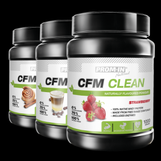 CFM Clean - PROM-IN Množství: 1000 g, Příchuť: Vanilkové latté